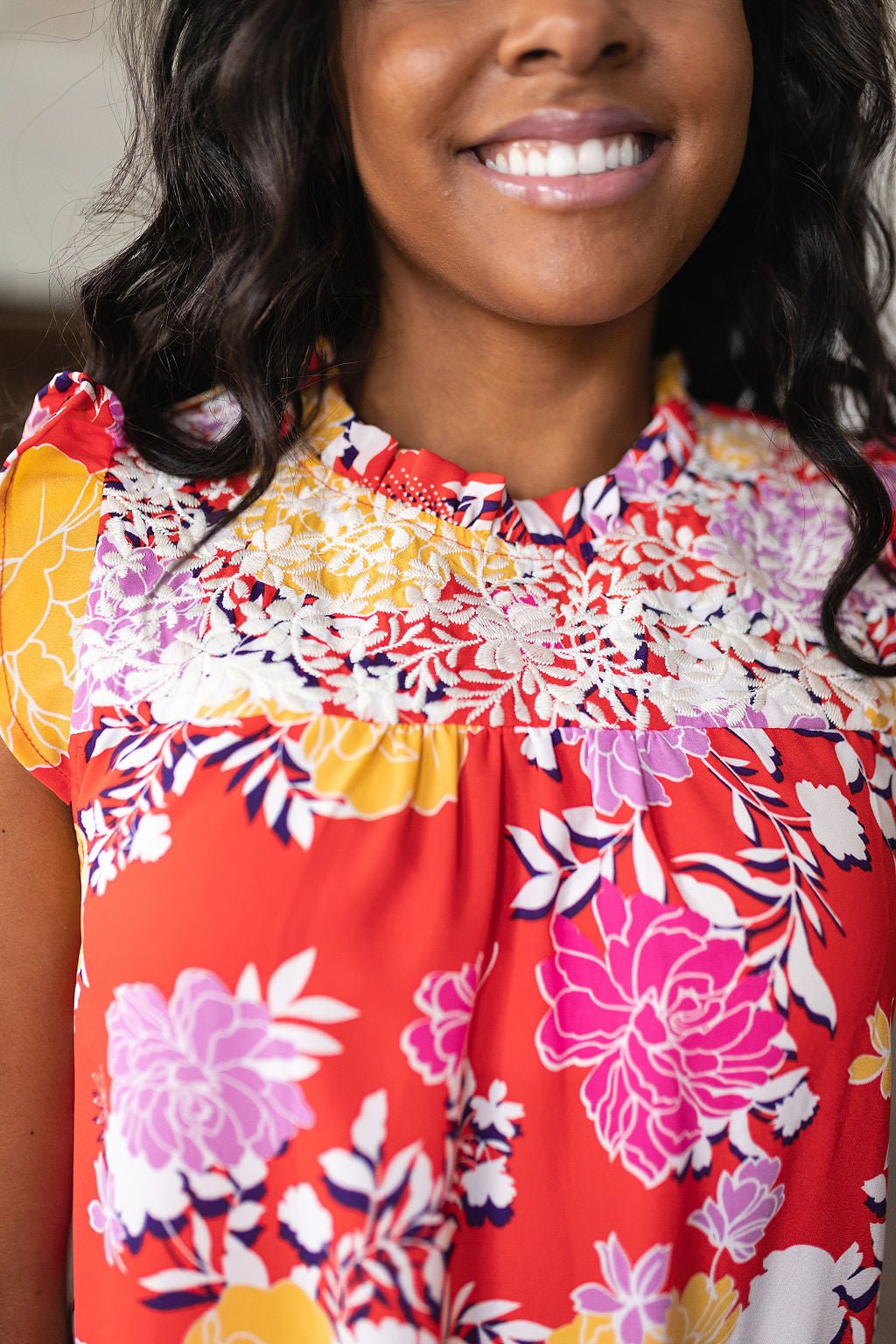Among The Flowers Floral Top (Online Exclusive)