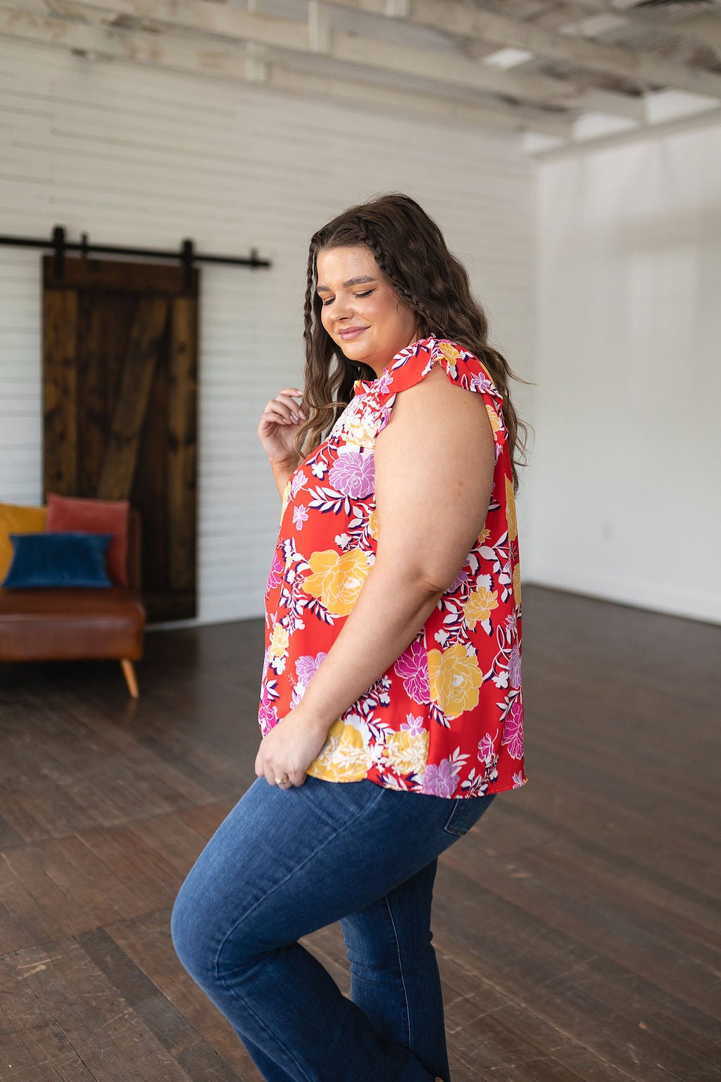 Among The Flowers Floral Top (Online Exclusive)
