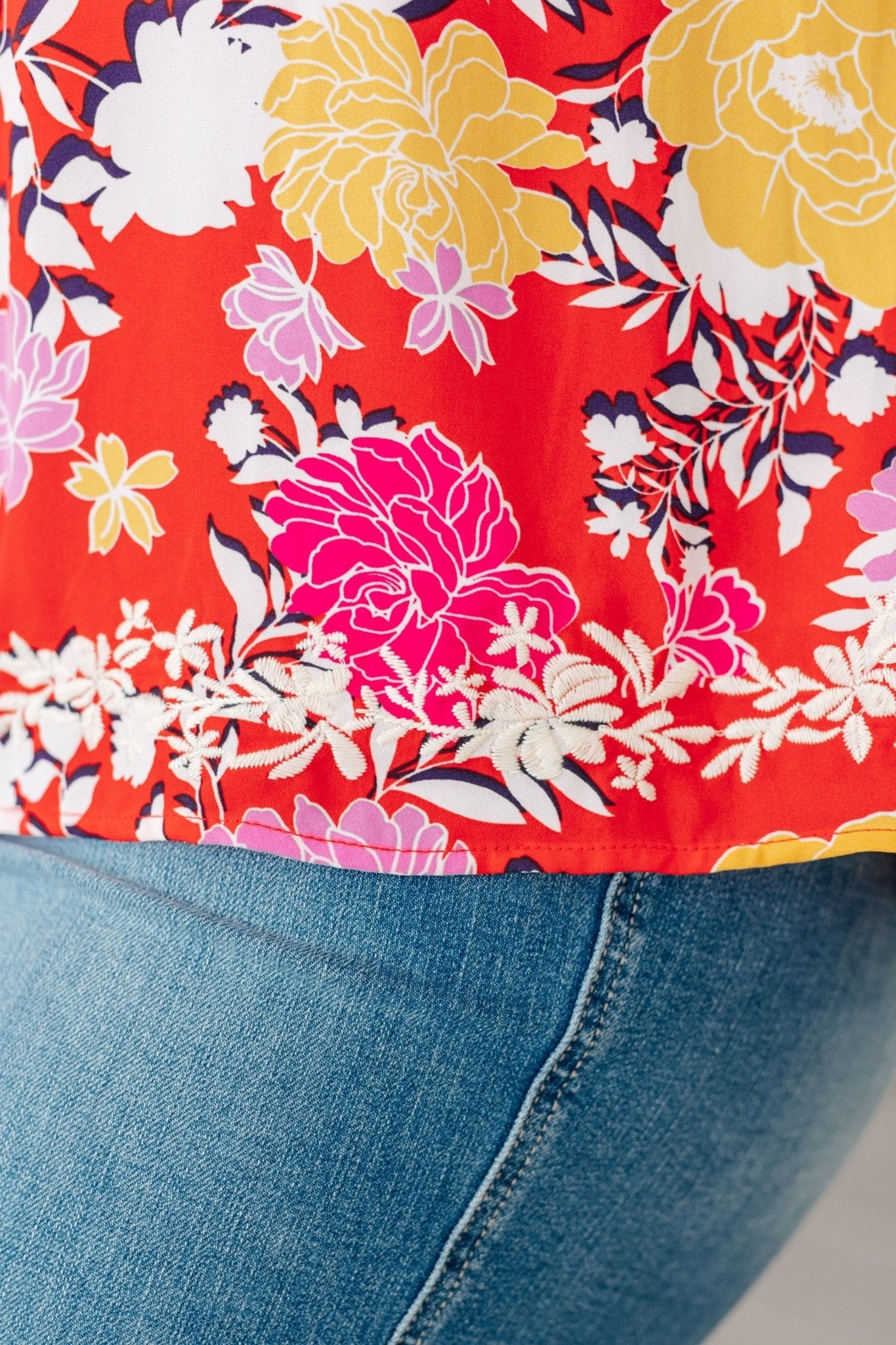 Among The Flowers Floral Top (Online Exclusive)