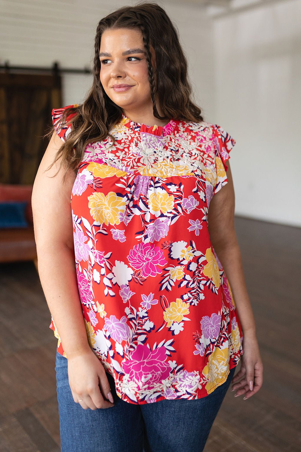 Among The Flowers Floral Top (Online Exclusive)