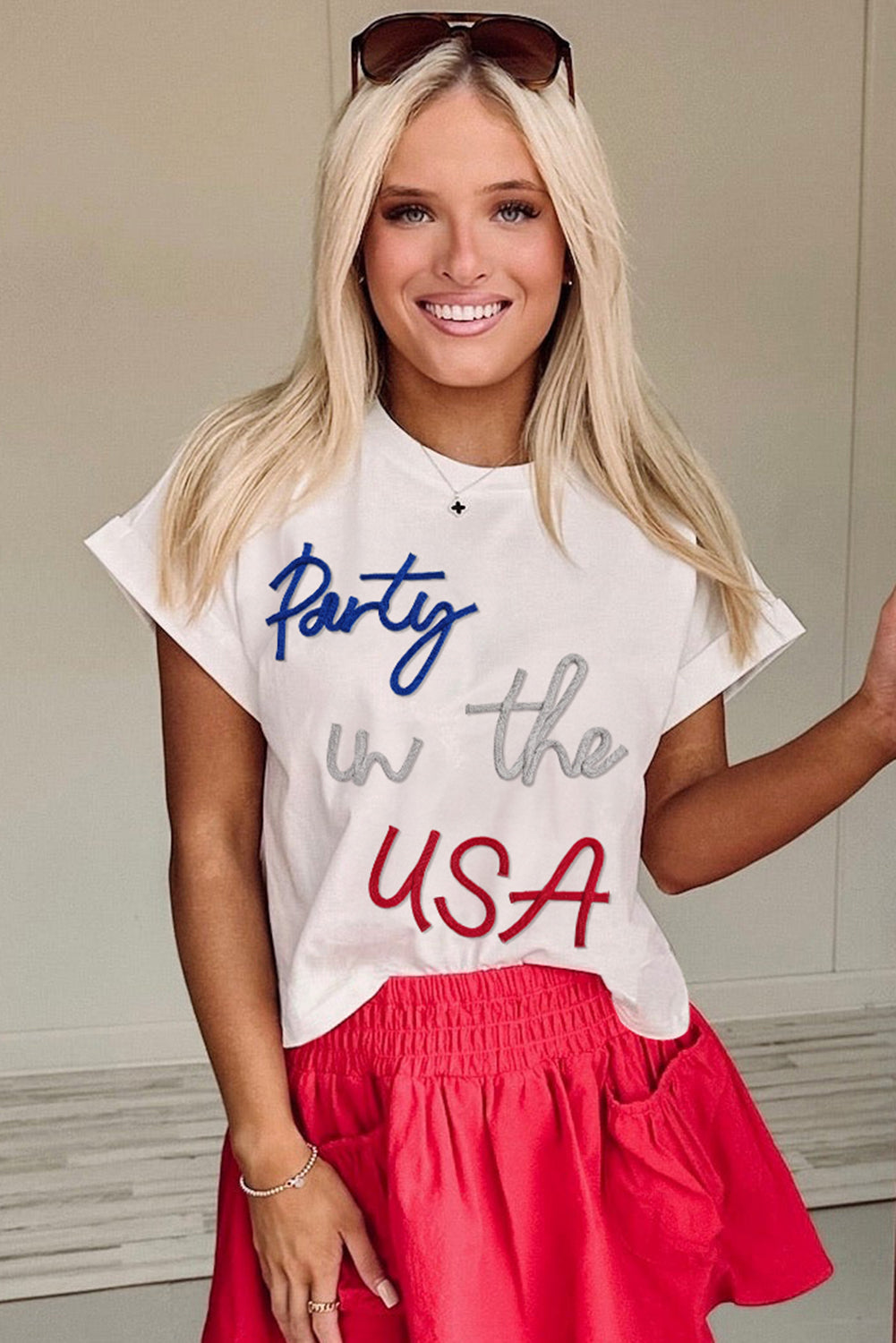 White Party in the USA Graphic T Shirt Aaria Tees