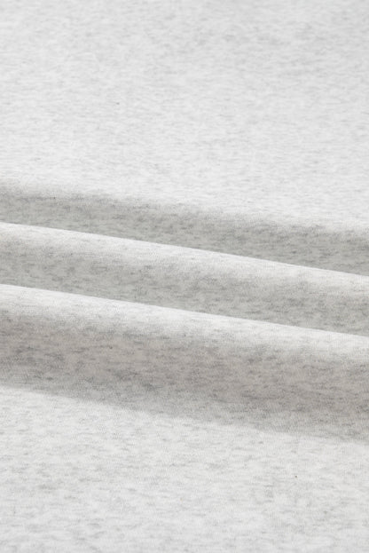 Plus Size Camo Patchwork Zipped Collar Pullover Sweatshirt