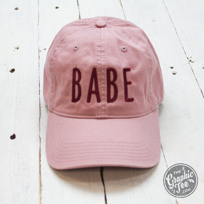 Babe - Dusty Rose Relaxed Twill Dad Hat