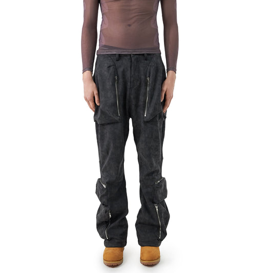 Baggy Cargo Pants Dark Gray Aaria Tees