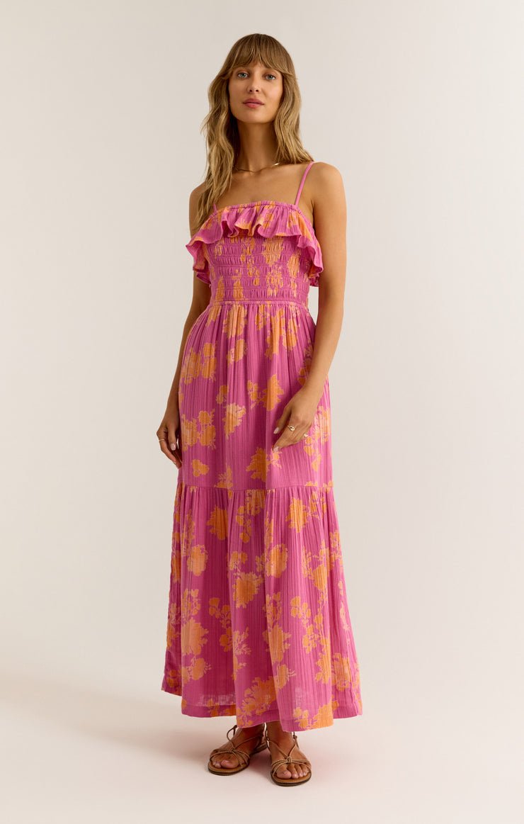 BAHARI SUNSHINE FLORAL MIDI DRESS *FS Aaria Tees