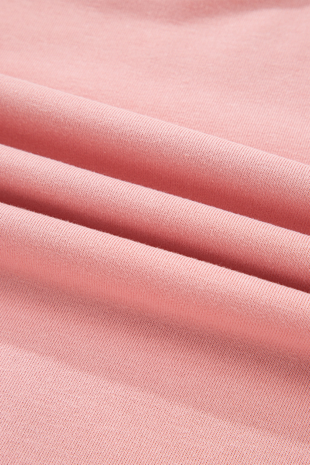 Light Pink 2pcs Color Block Pullover Loose Pant Set