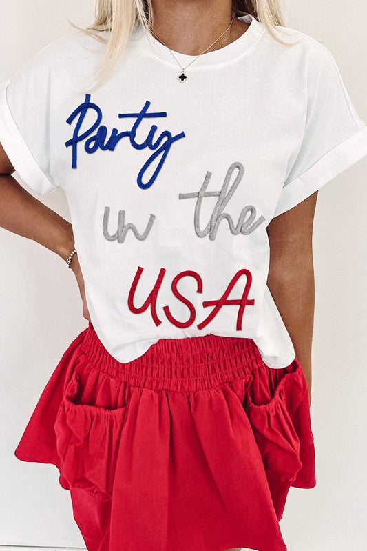 White Party in the USA Graphic T Shirt Aaria Tees
