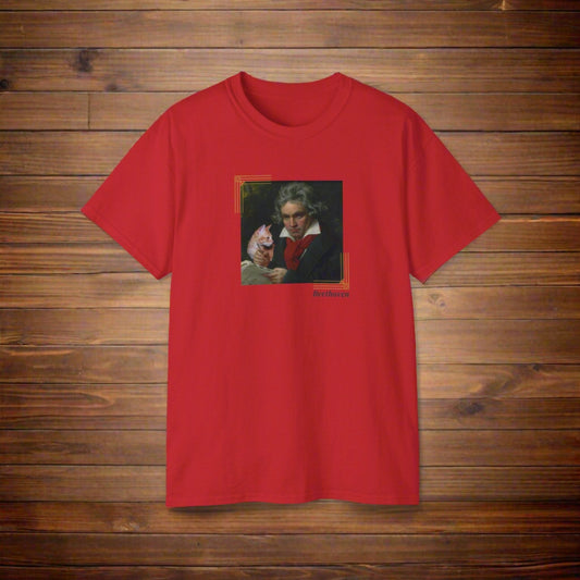 Beethoven Cat Unisex Ultra Cotton Tee
