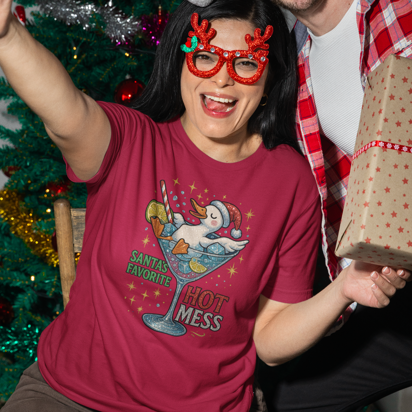 Santa's Favorite Hot Mess Graphic Tee
