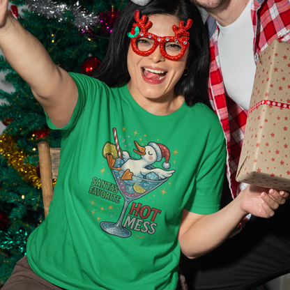 Santa's Favorite Hot Mess Graphic Tee