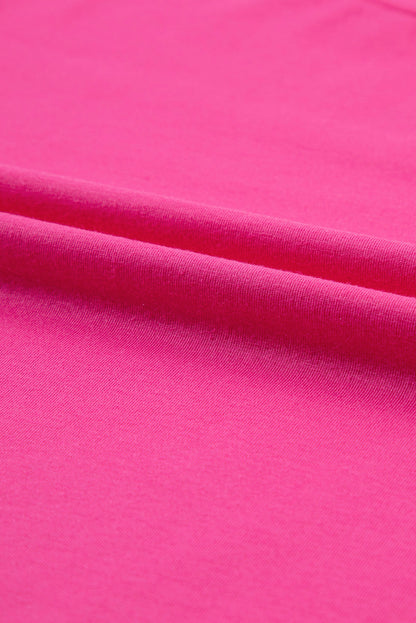 Solid Short Sleeve Crew Neck Tee