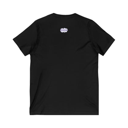 Big Kitties Unisex Jersey Short Sleeve V-Neck Tee