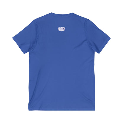 Big Kitties Unisex Jersey Short Sleeve V-Neck Tee