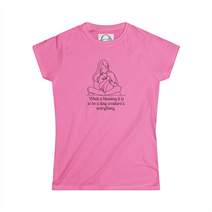 Blessing Inspirational Cat Lady's Softstyle Tee