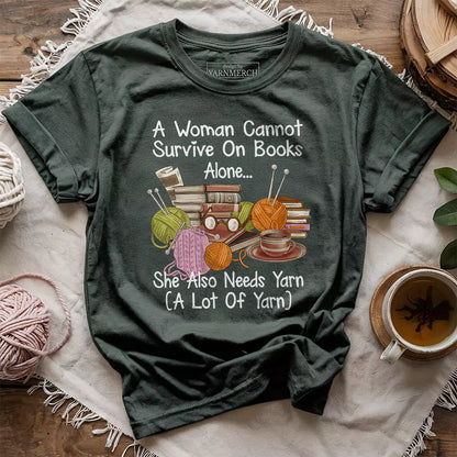 Books & Yarn Lover T-shirt