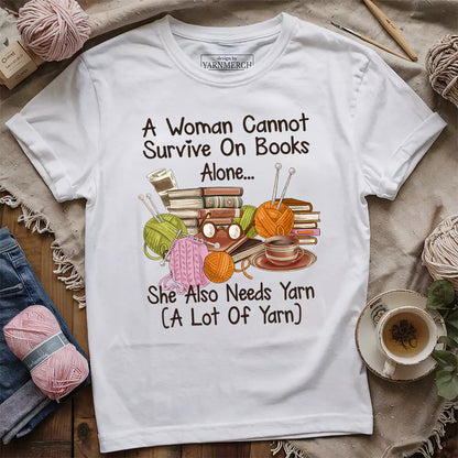 Books & Yarn Lover T-shirt