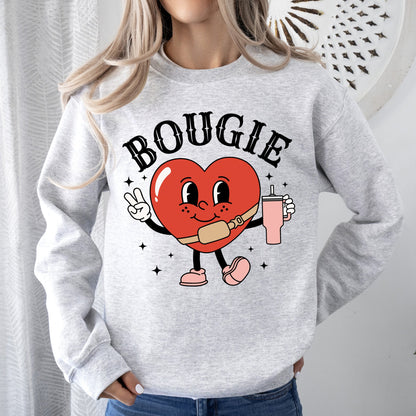 Bougie Heart, Boujee, Sweatshirt, Valentine's Day