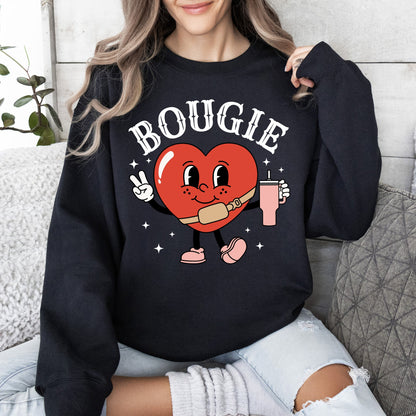 Bougie Heart, Boujee, Sweatshirt, Valentine's Day