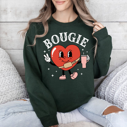 Bougie Heart, Boujee, Sweatshirt, Valentine's Day