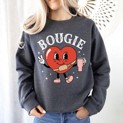 Bougie Heart, Boujee, Sweatshirt, Valentine's Day
