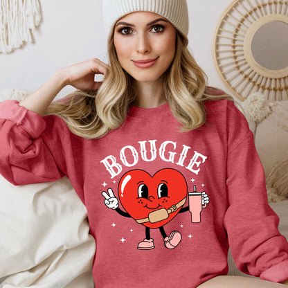 Bougie Heart, Boujee, Sweatshirt, Valentine's Day