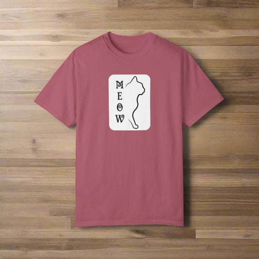 Boxy Meow Unisex Garment-Dyed T-shirt