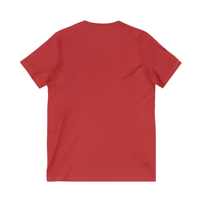 Brassy Cat Unisex Jersey Short Sleeve V-Neck Tee
