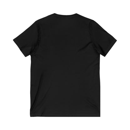 Brassy Cat Unisex Jersey Short Sleeve V-Neck Tee