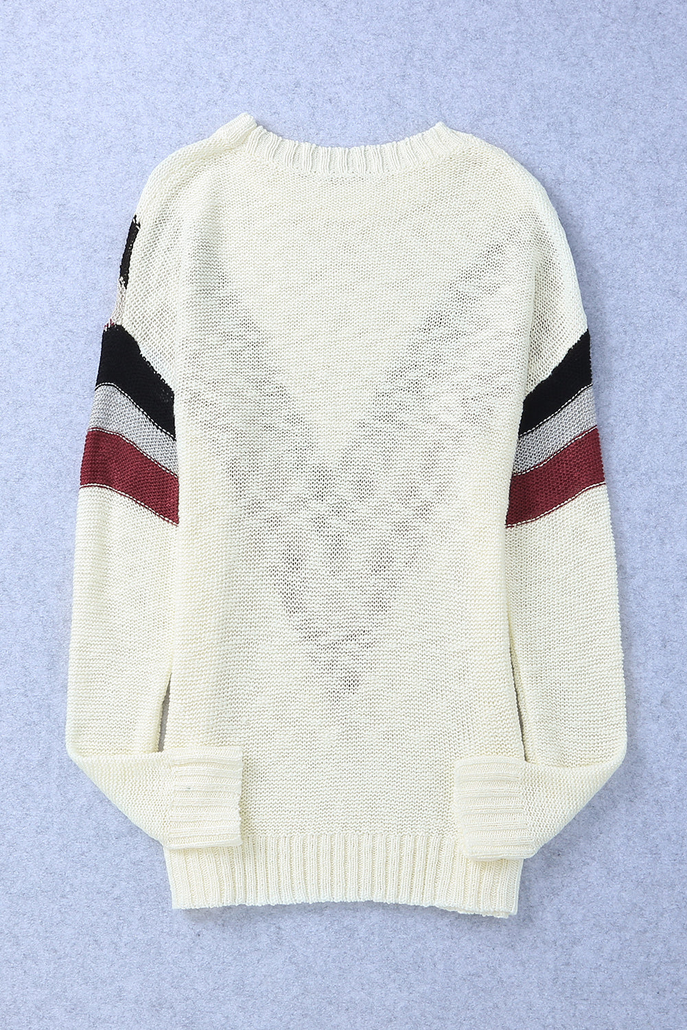 Cecilia Chevron Striped Sweater - Aaria Tees