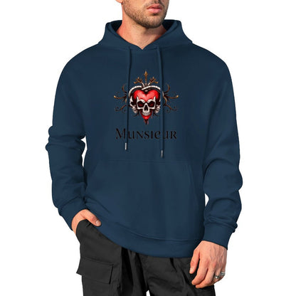 Munsieur Deadly Love: Skull Hoodie for Men