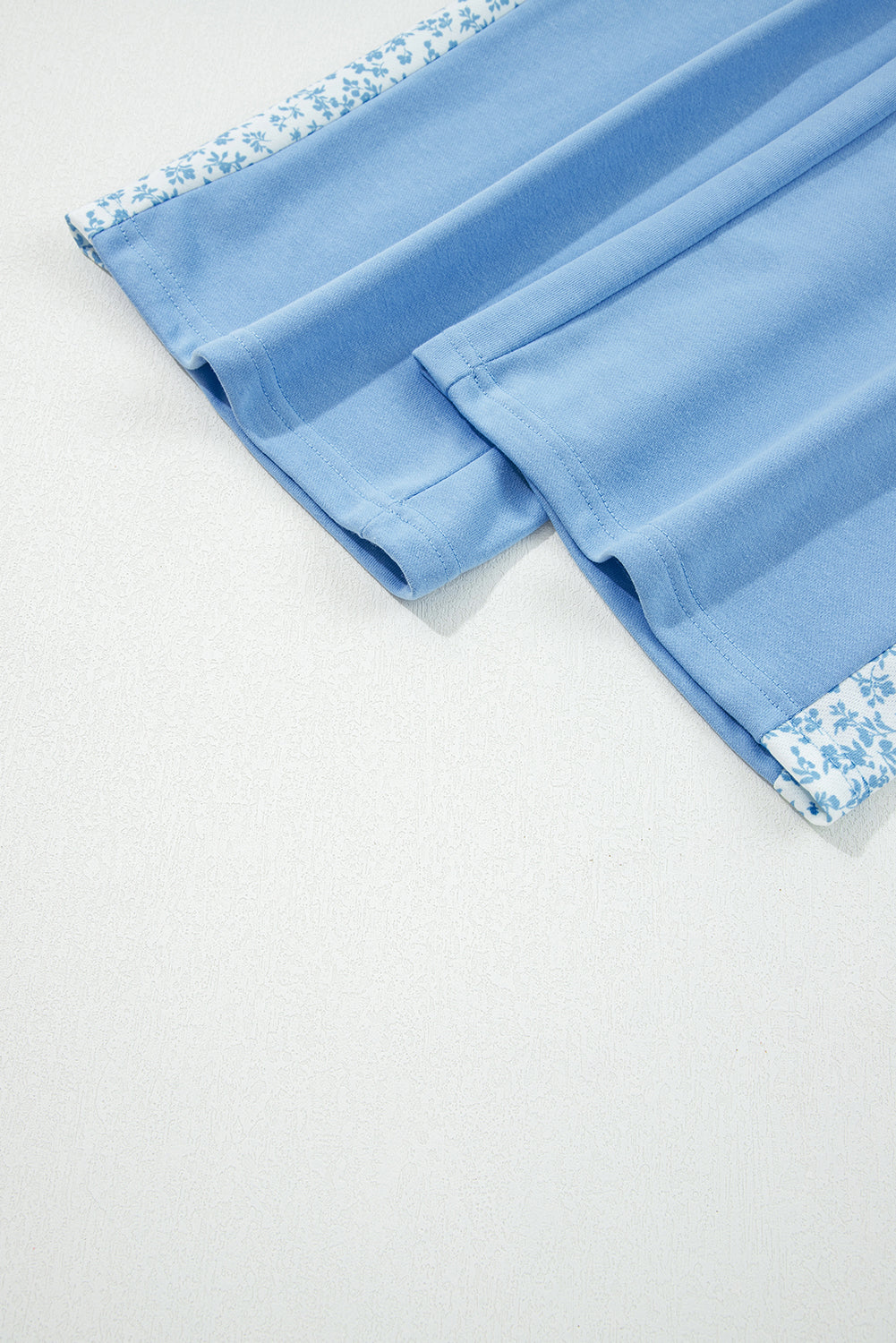 Floral Patchwork Pullover and Sweatpants Lounge Set