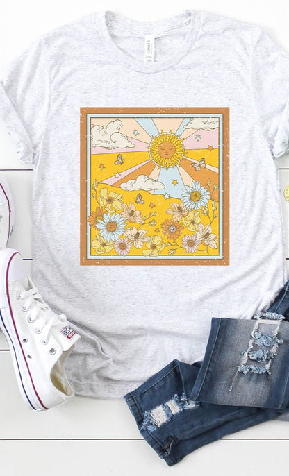 Retro Sunshine Graphic Tee - Aaria Tees