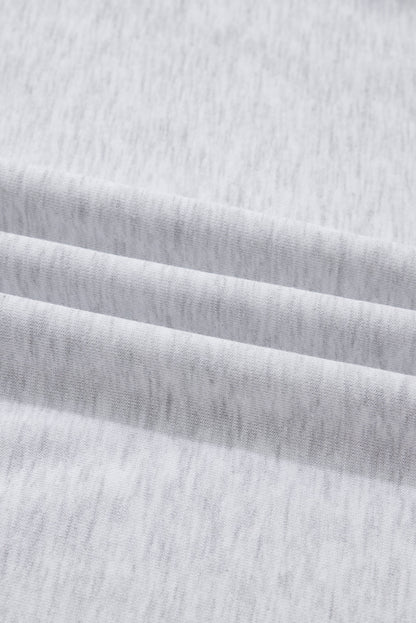 Plus Size Bow Embroidered Pullover and Shorts Set