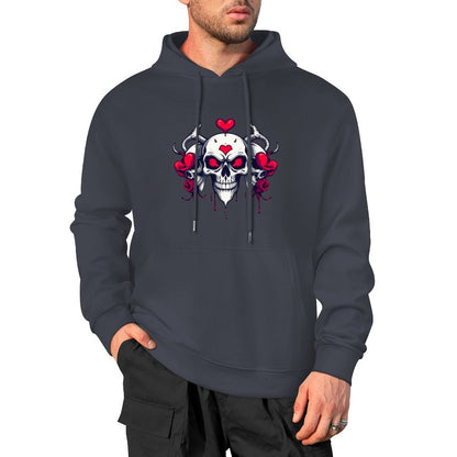 Munsieur Bleeding Royalty: Skull Hoodie for Men