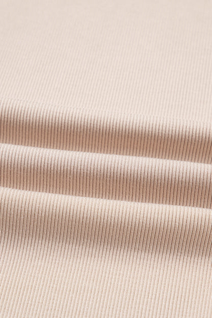 Solid Side Slit Sweatshirt and Leggings Set