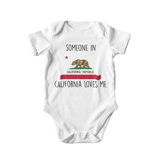 California Flag - Baby Boy Girl Clothes Infant Bodysuit Funny Cute Newborn