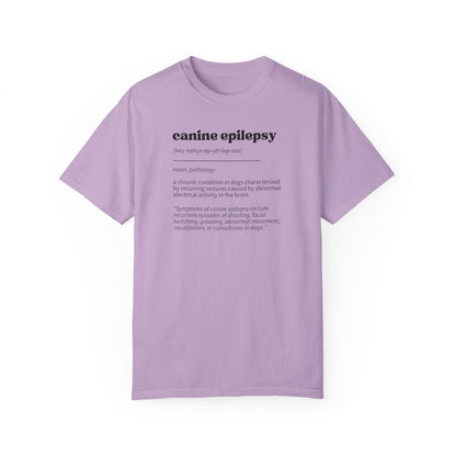 Canine Epilepsy Definition Unisex Garment-Dyed T-shirt