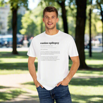 Canine Epilepsy Definition Unisex Garment-Dyed T-shirt