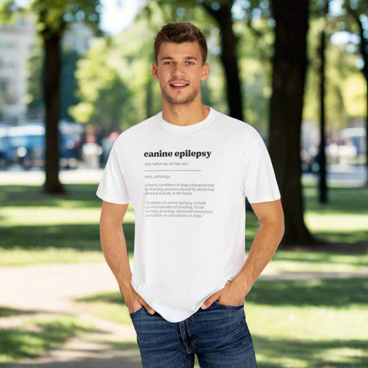 Canine Epilepsy Definition Unisex Garment-Dyed T-shirt