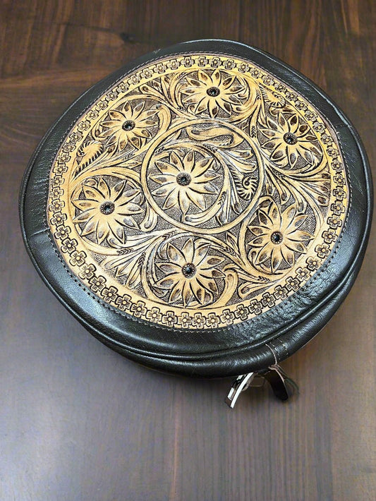 Canteen Bag - Vintage Leather & Hair on Hide