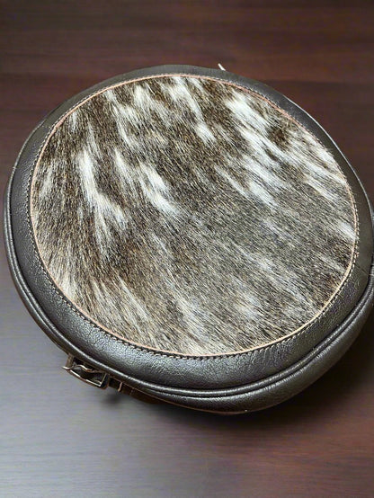 Canteen Bag - Vintage Leather & Hair on Hide