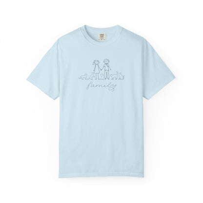 Cat Family Bond Unisex Garment-Dyed T-shirt