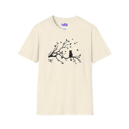 Cat in a Tree Unisex Softstyle T-Shirt