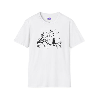 Cat in a Tree Unisex Softstyle T-Shirt