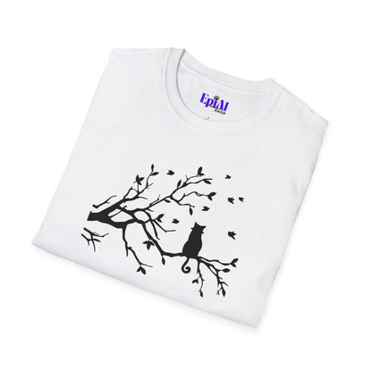 Cat in a Tree Unisex Softstyle T-Shirt