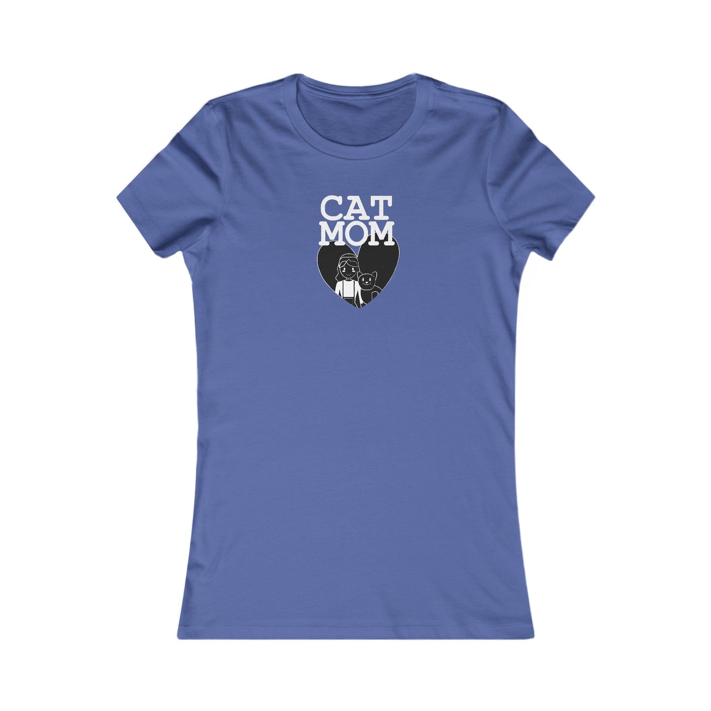 Cat Mom Heart Women's Favorite Tee