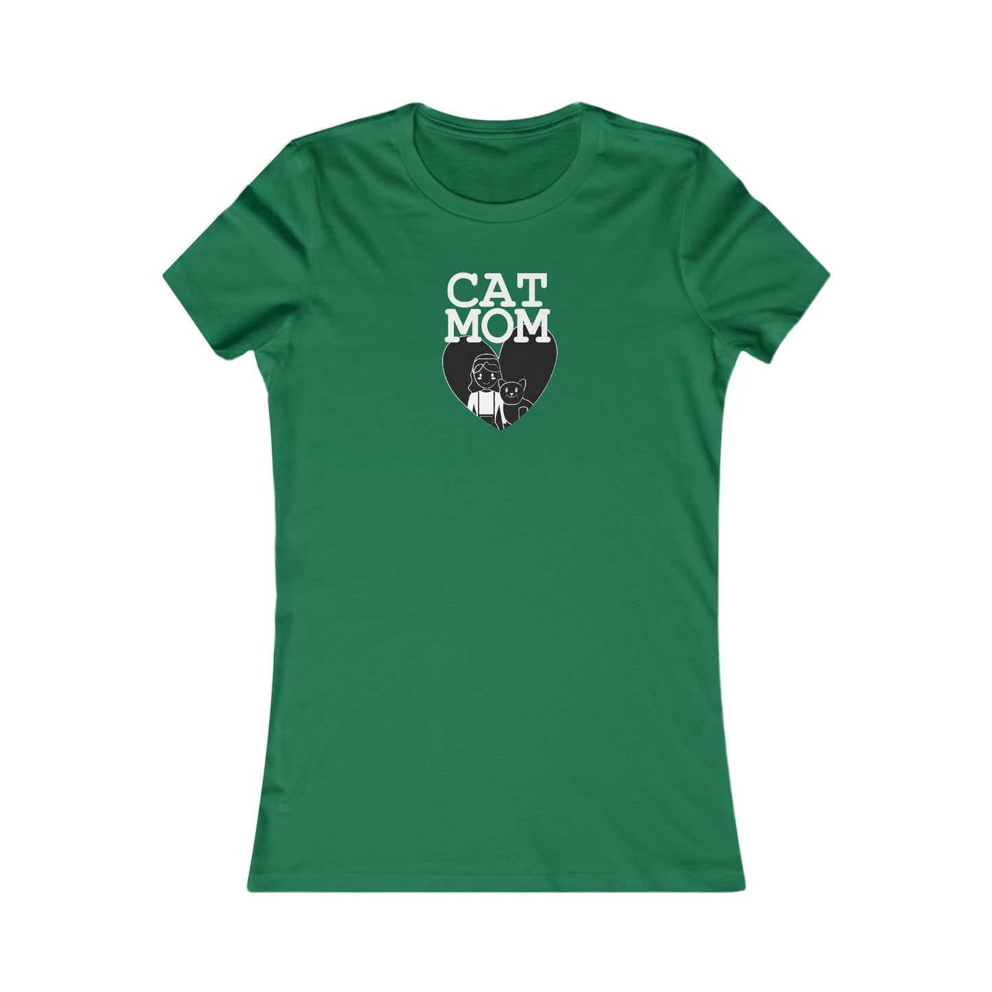 Cat Mom Heart Women's Favorite Tee