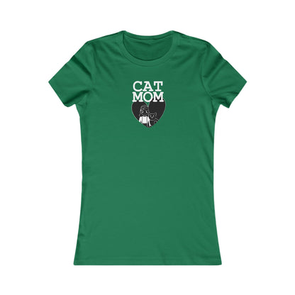 Cat Mom Heart Women's Favorite Tee