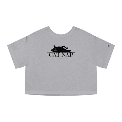 Cat Nap Champion Women's Heritage Cropped T-Shirt