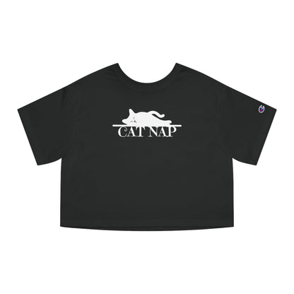 Cat Nap Champion Women's Heritage Cropped T-Shirt